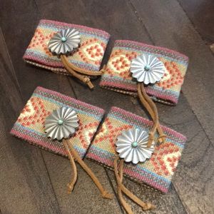 FOUR Boho Southwestern Napkin Holders